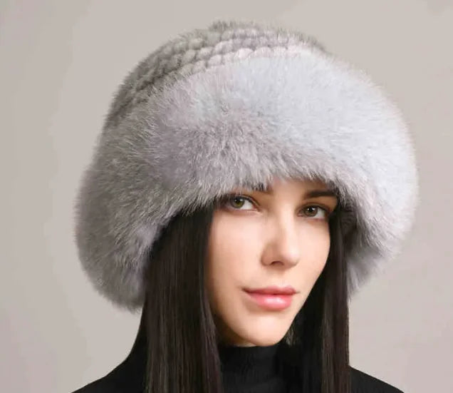 Premium Braided Fluffy Mink Fur Hat