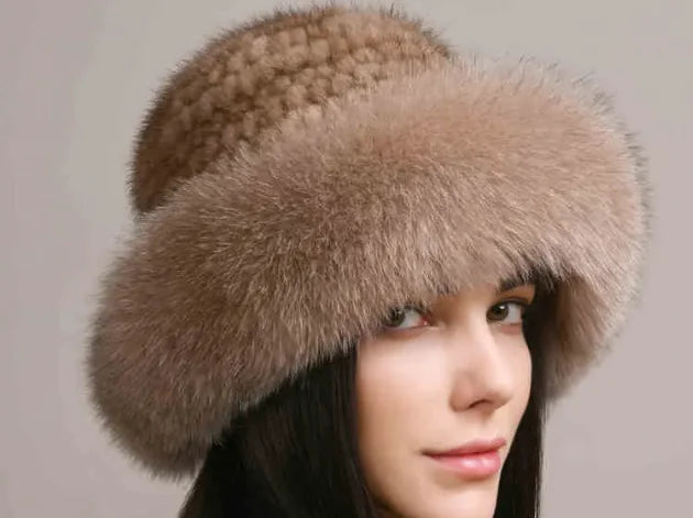 Premium Braided Fluffy Mink Fur Hat