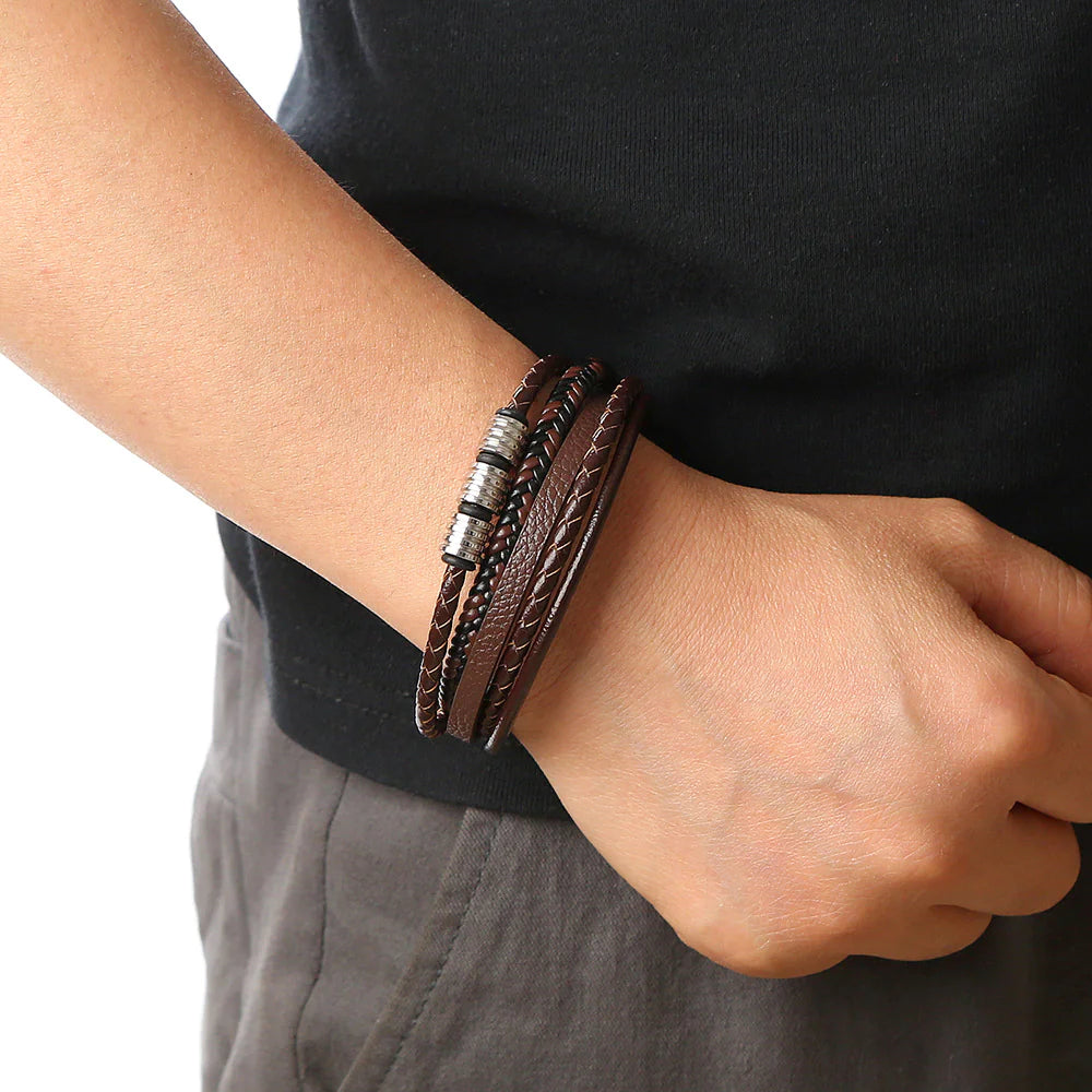 Magnetic Steel Braided Wristband