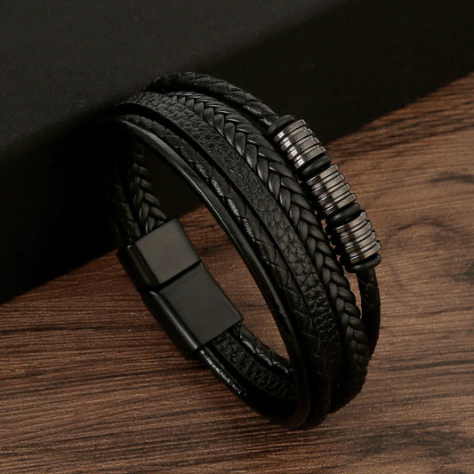 Magnetic Steel Braided Wristband