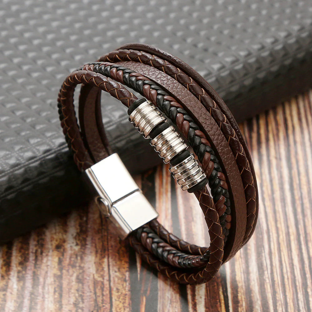 Magnetic Steel Braided Wristband