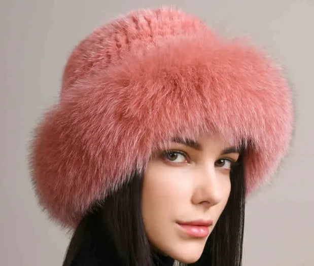 Premium Braided Fluffy Mink Fur Hat