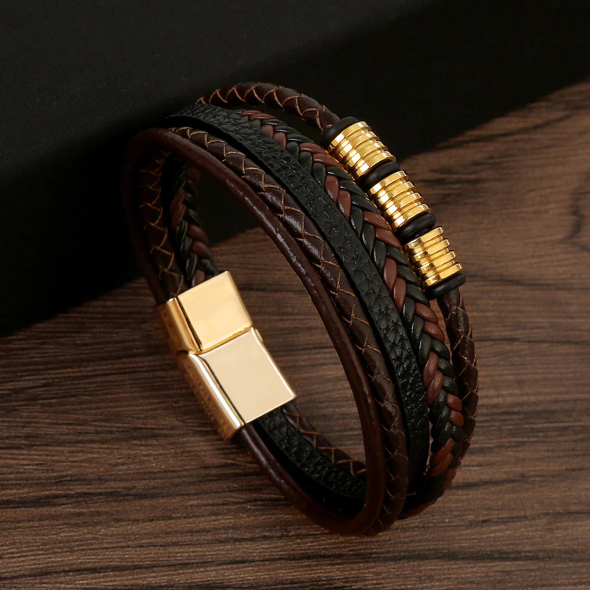 Magnetic Steel Braided Wristband